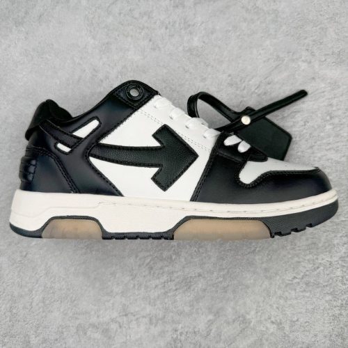 Off-White Out of Office chunky leather sneakers Black and White