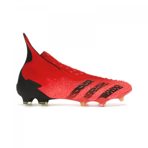 Adidas Predator Freak+ laceless football boots Red and Black