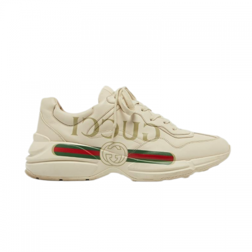Gucci Rhyton Chunky Leather Sneakers White