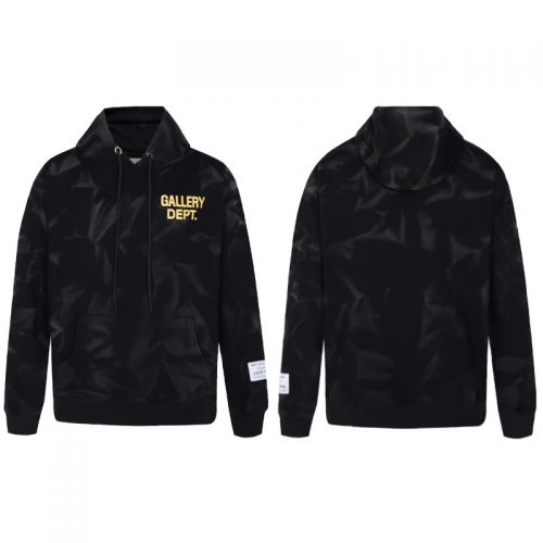 Gallery Dept. Graphic Print Streetwear Hoodie Black