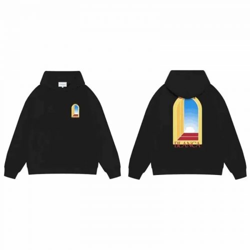 Casablanca Blanca Arch Graphic Hoodie Black