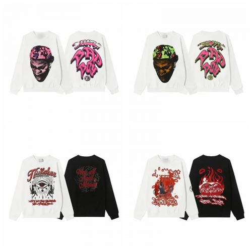Hellstar Graphic Print Oversized Sweatshirt Multicolor