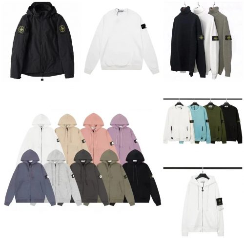 Stone Island Compass Patch Casual Apparel Multicolor