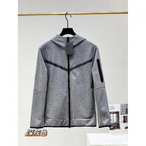Nike Tech Fleece Zip-Up Hoodie Gray