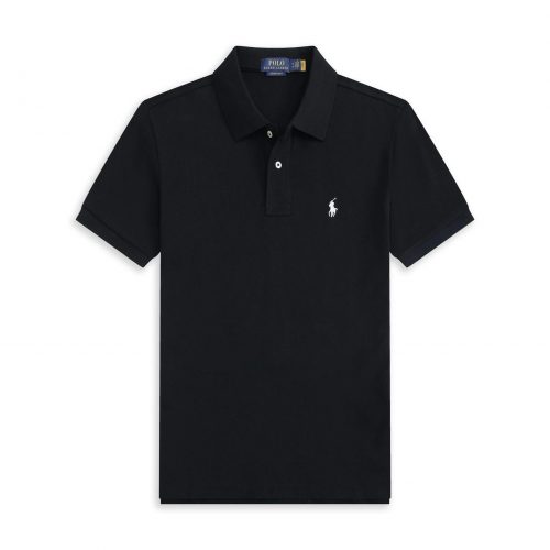 Polo Ralph Lauren PRL Custom Slim Fit Mesh Polo Shirt Black