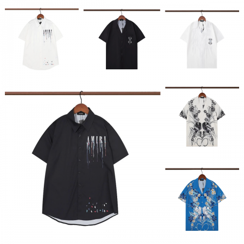 Amiri Graphic Print Casual Button-Down Shirt Multicolor