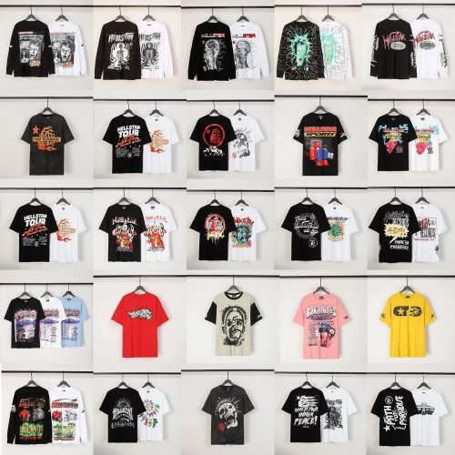 Hellstar Graphic Print Streetwear T-Shirt Multicolor
