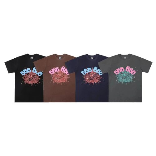 Sp5der 555 Web Graphic Tee Multicolor T-Shirt