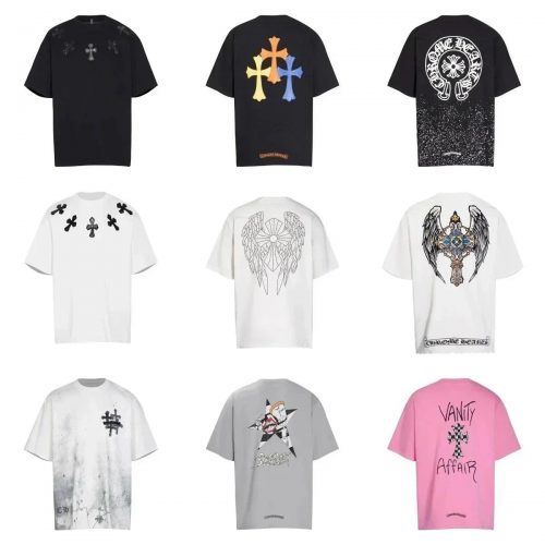 Chrome Hearts Graphic Print Oversized T-Shirt Multicolor
