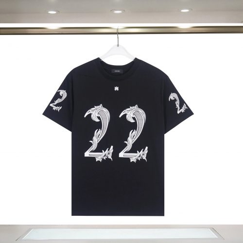 Amiri 22 Graphic Print Cotton T-Shirt Black