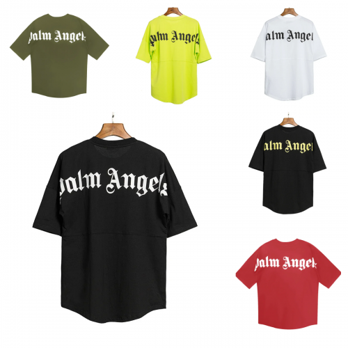 Palm Angels Logo Print Oversized T-Shirt Multicolor