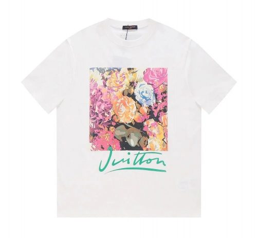 Louis Vuitton LV Floral Graphic Cotton T-Shirt White