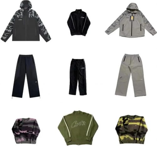 Corteiz Streetwear Collection Jackets Pants and Sweaters Multicolor