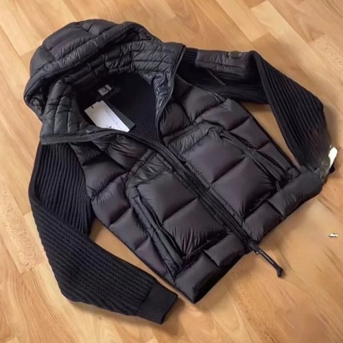 C.P. Company Hybrid Knit Down Jacket Puffer Black
