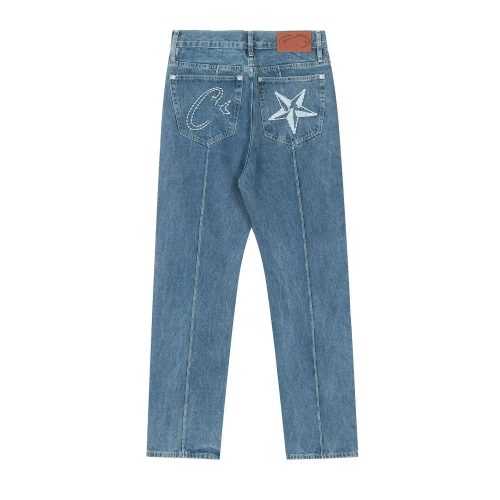 Corteiz C Star Denim Streetwear Jeans Blue