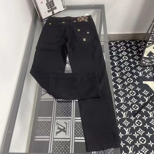 Louis Vuitton LV Monogram Pocket Denim Jeans Black