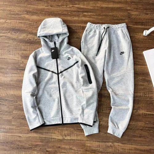 Nike Tech Fleece Sporty Tracksuit Set Gray