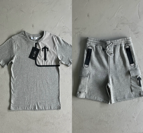 Trapstar Chenille Decoded Streetwear Matching Set Gray