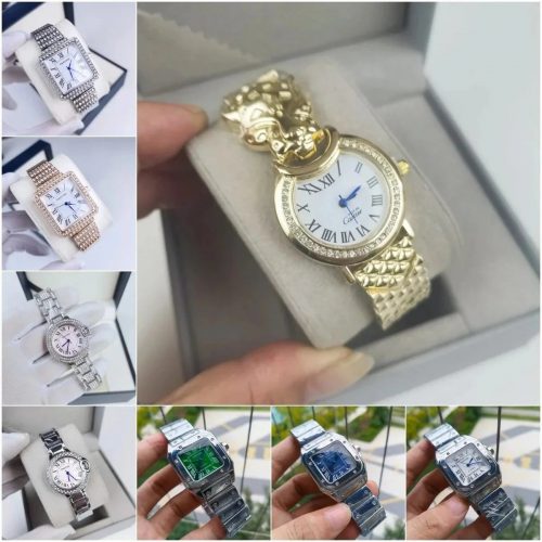 Cartier Panthere and Santos Luxury Watch Collection Multicolor