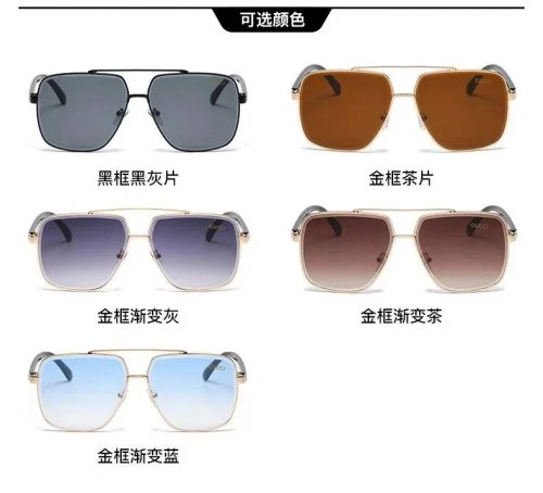 Gucci Aviator Square Sunglasses Multicolor