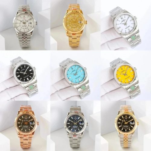 Rolex Oyster Perpetual and Sky-Dweller Luxury Watch Collection Multicolor