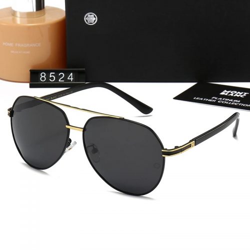 Montblanc Aviator Metal Sunglasses Black