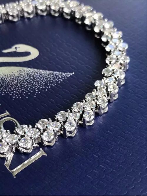 Swarovski Tennis Deluxe Crystal Bracelet Silver