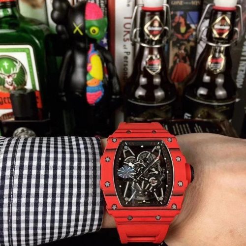 Richard Mille RM 055 Bubba Watson Skeletonized Luxury Watch Red