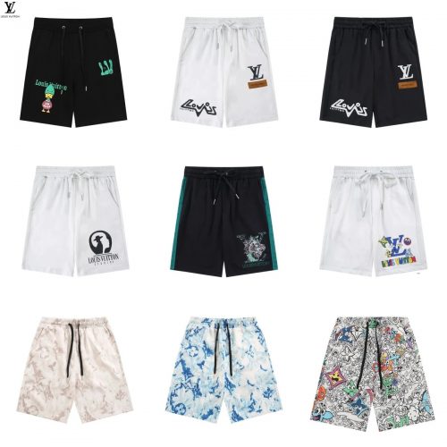 Louis Vuitton LV Graphic Print Casual Shorts Multicolor