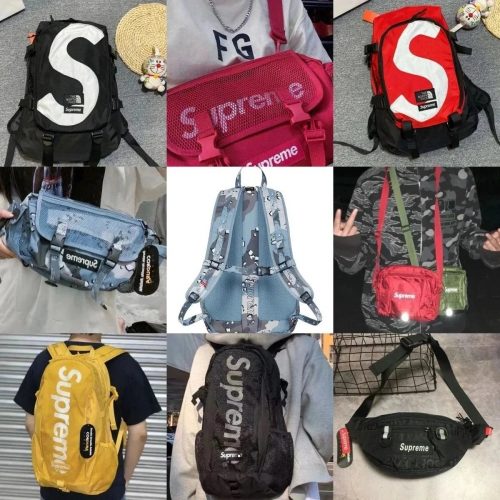 Supreme Streetwear Backpack and Waist Bag Collection Multicolor