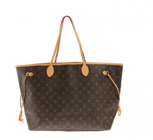Louis Vuitton LV Neverfull MM Iconic Monogram Canvas Tote Bag Brown