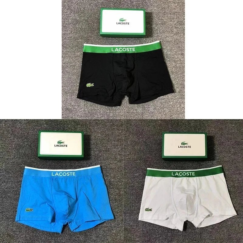LACOSTE 白+黑+蓝 礼盒装 LACOSTE 白+黑+蓝 礼盒装