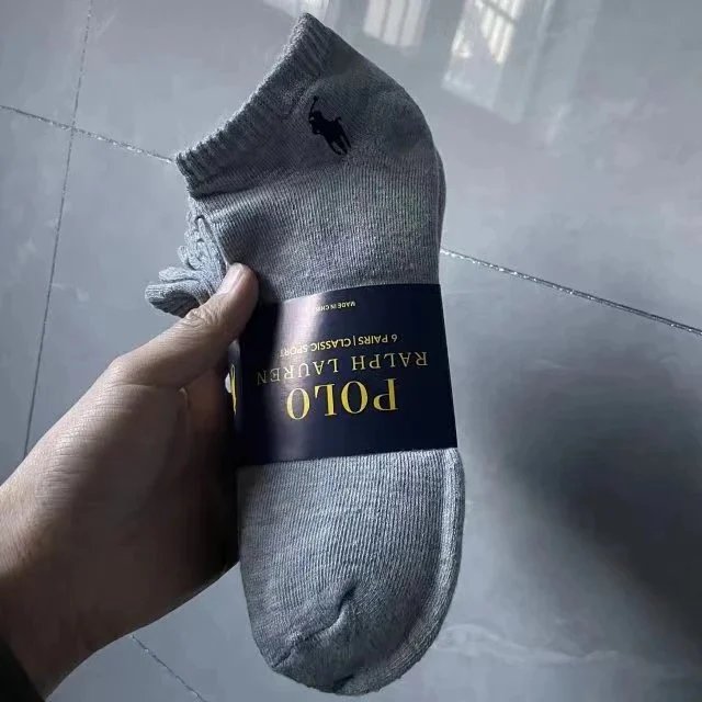 SIX PAIRS 灰色船袜【毛巾底】 SIX PAIRS 灰色船袜【毛巾底】