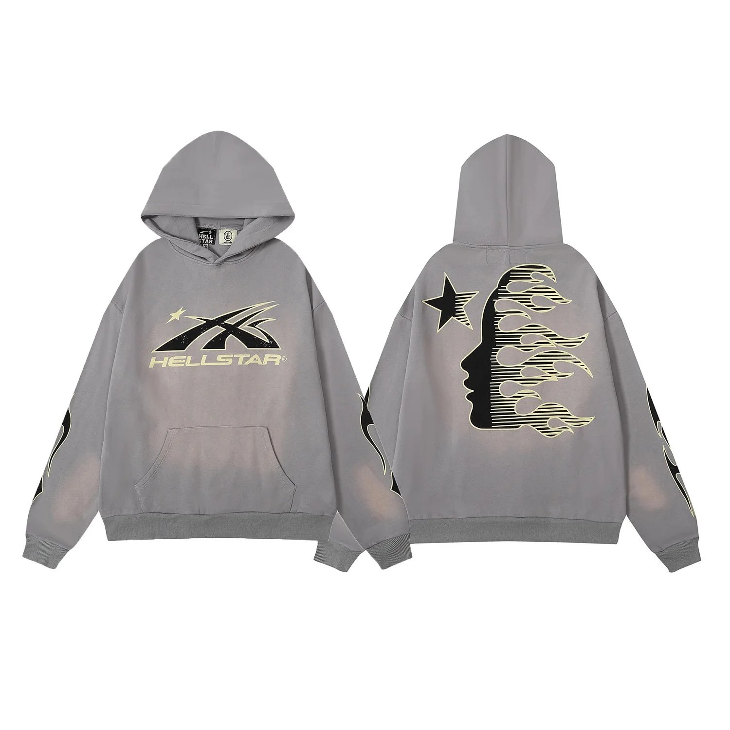 2217灰色洗水卫衣 2217灰色洗水卫衣