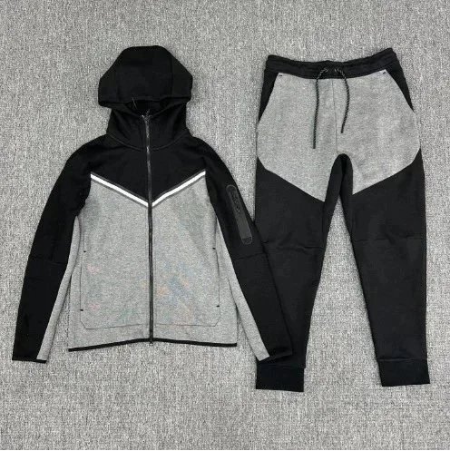 黑拼深灰（全袖）套装