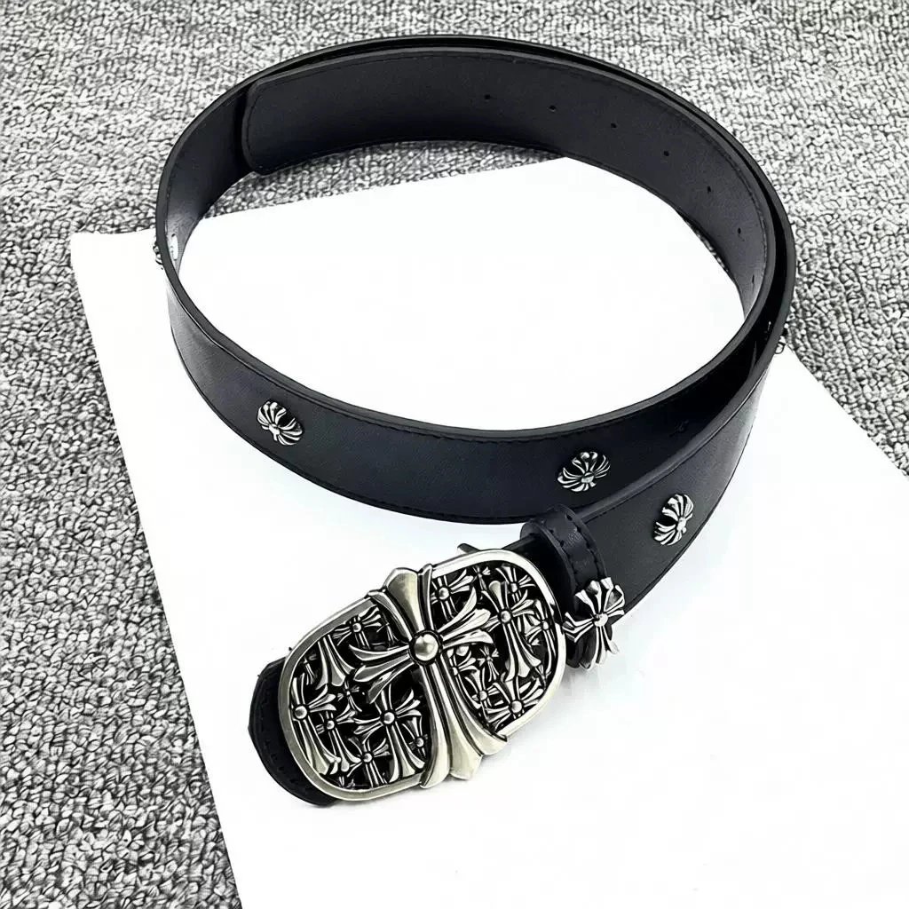 【8颗星多十字】十字架铆钉圣剑腰带