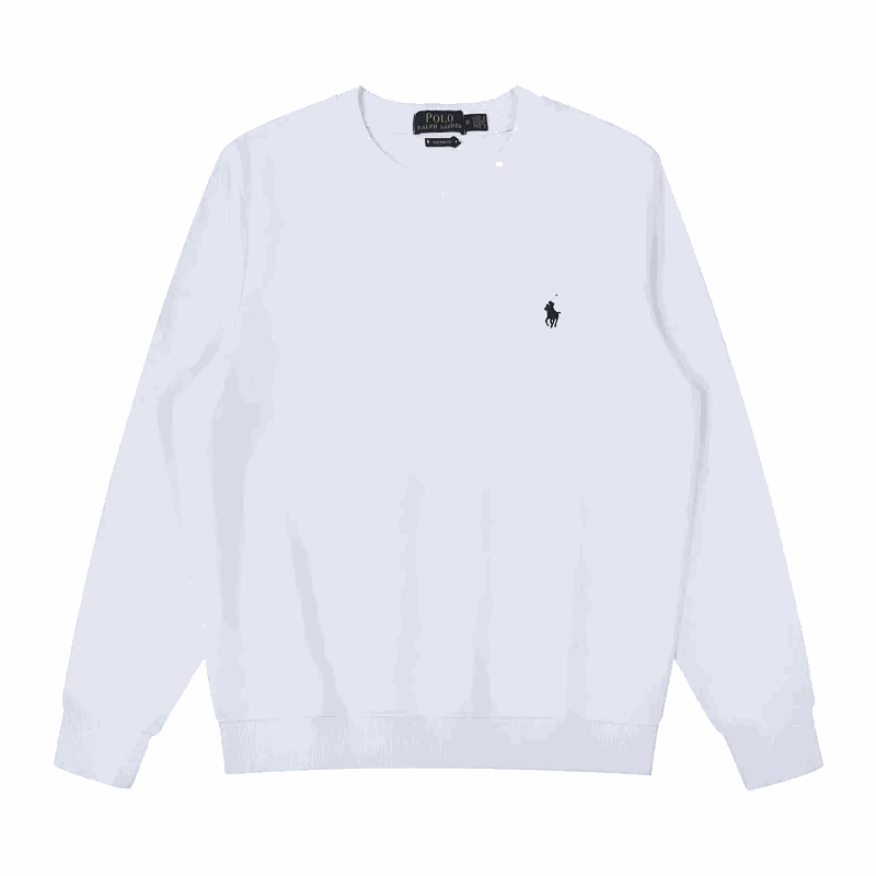 Polo Ralph Lauren PRL Classic Crewneck Cotton Sweatshirt White
