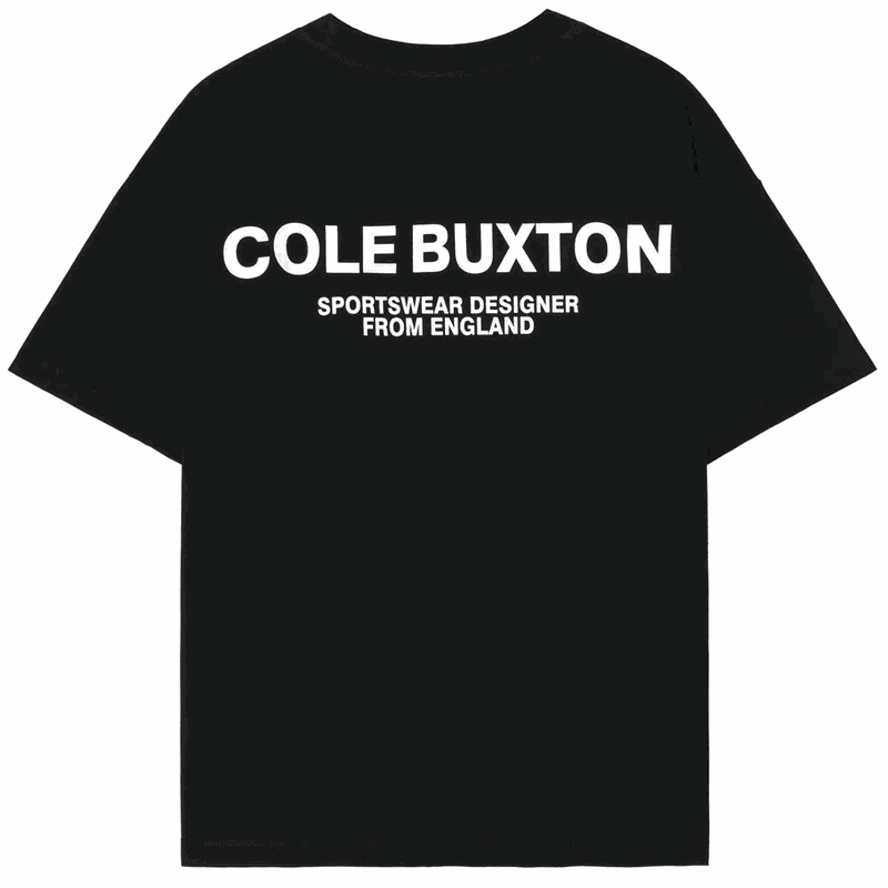 Cole Buxton Sportswear Designer Graphic Tee Black