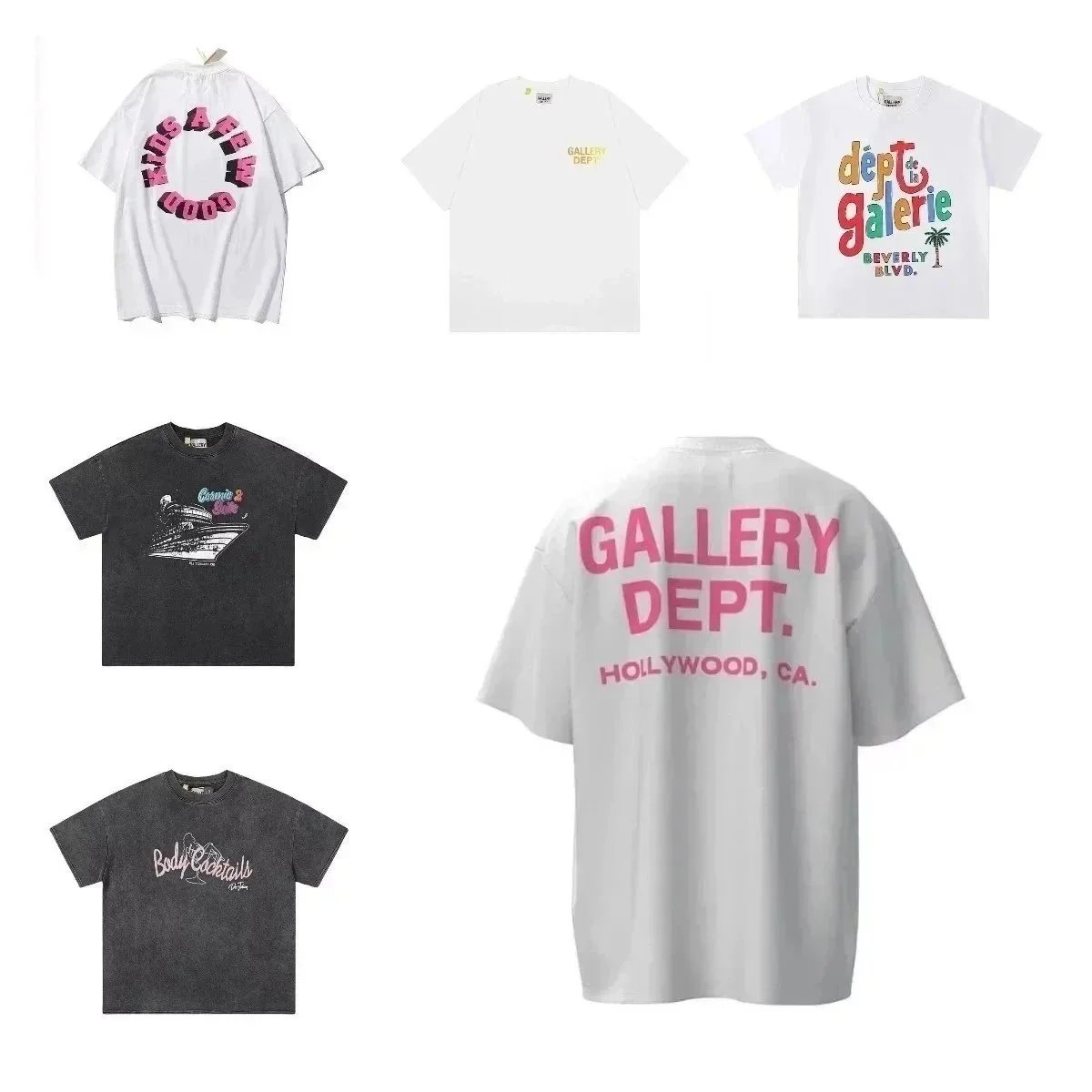 Gallery Dept. Hollywood Casual T-Shirt White