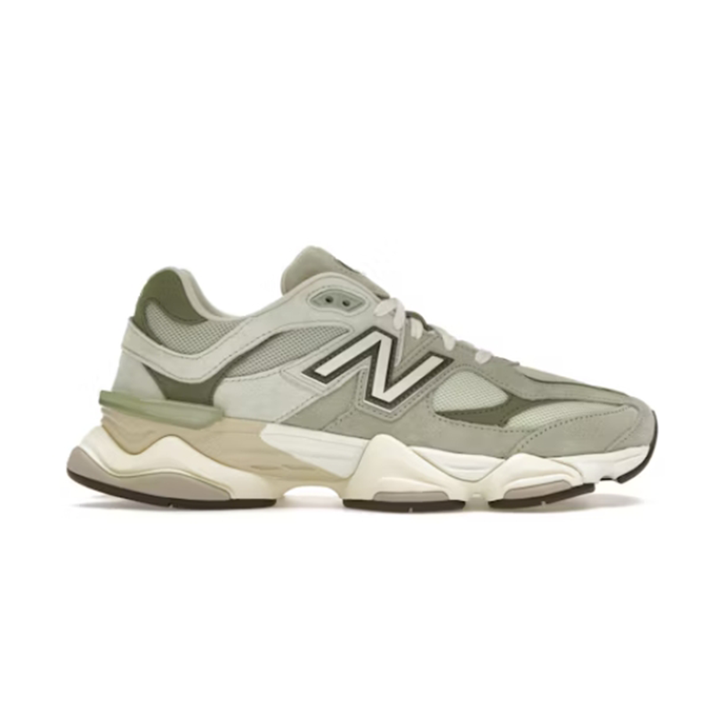 New Balance 9060 Chunky Sneakers Beige and Olive