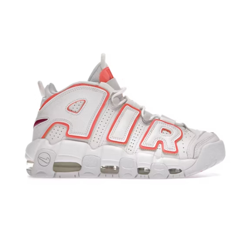 Nike Air More Uptempo Basketball Shoes White and Red