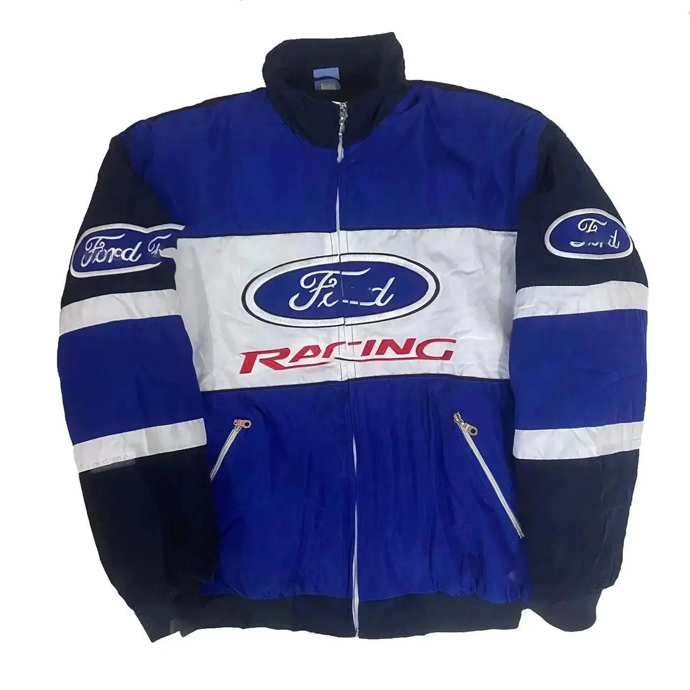 Color-Block Ford (Embroidered, Cotton-Lined Style)