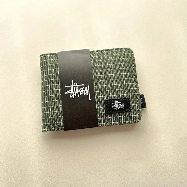 Westwood short wallet, plaid, green, no box