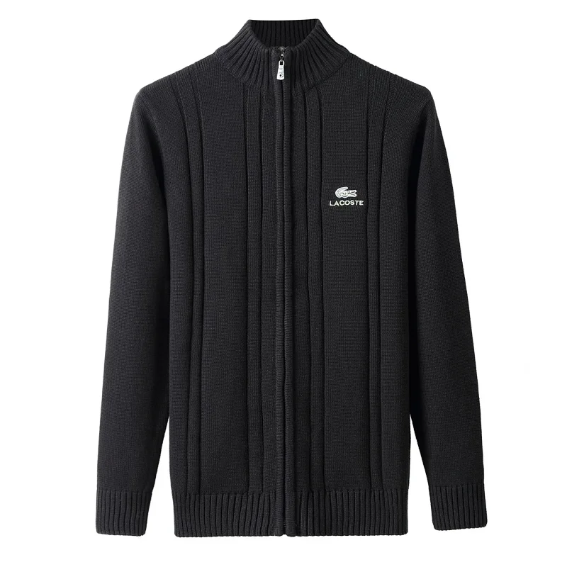 L鳄拉链毛衣黑 L鳄拉链毛衣黑
