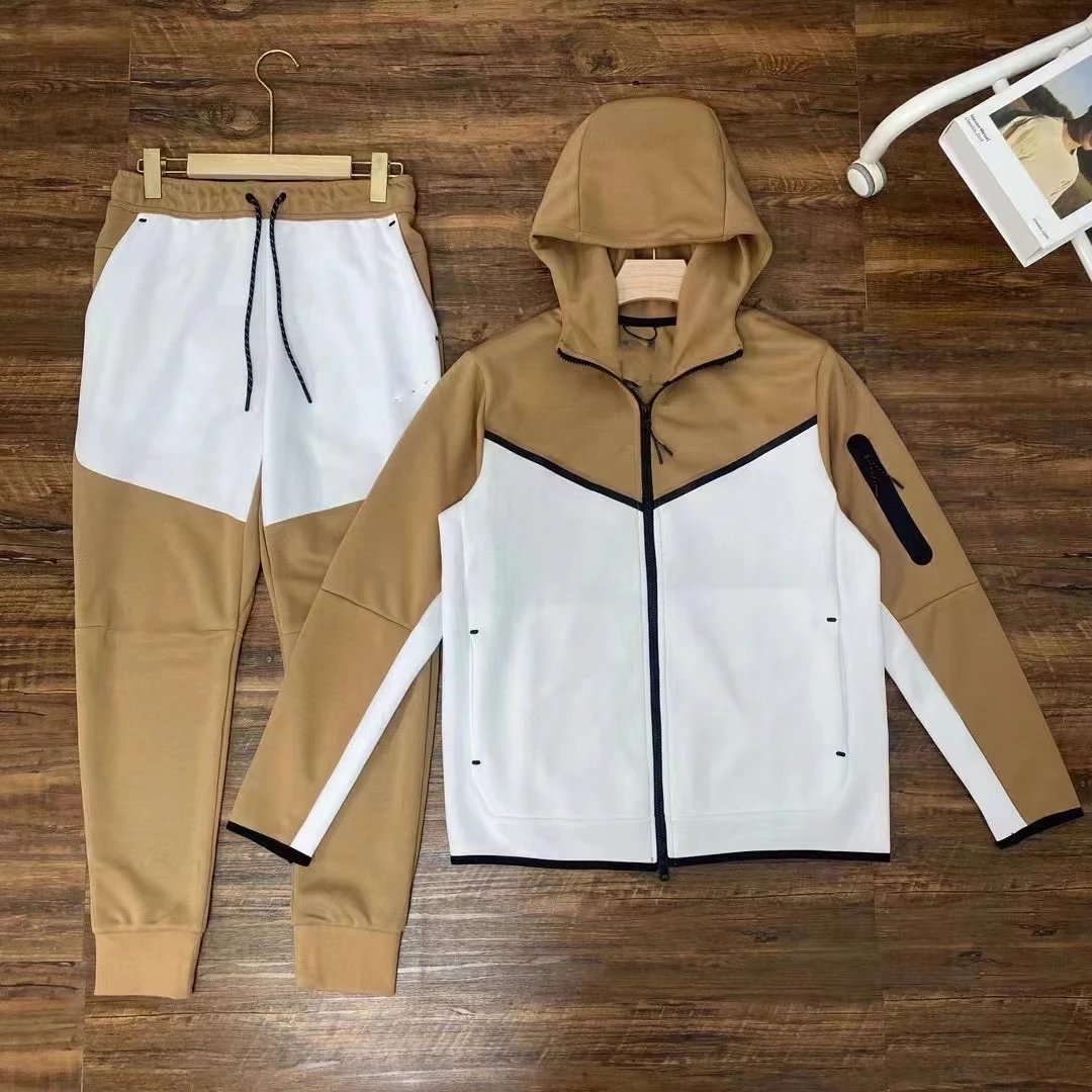 深卡其拼白套装 深卡其拼白套装