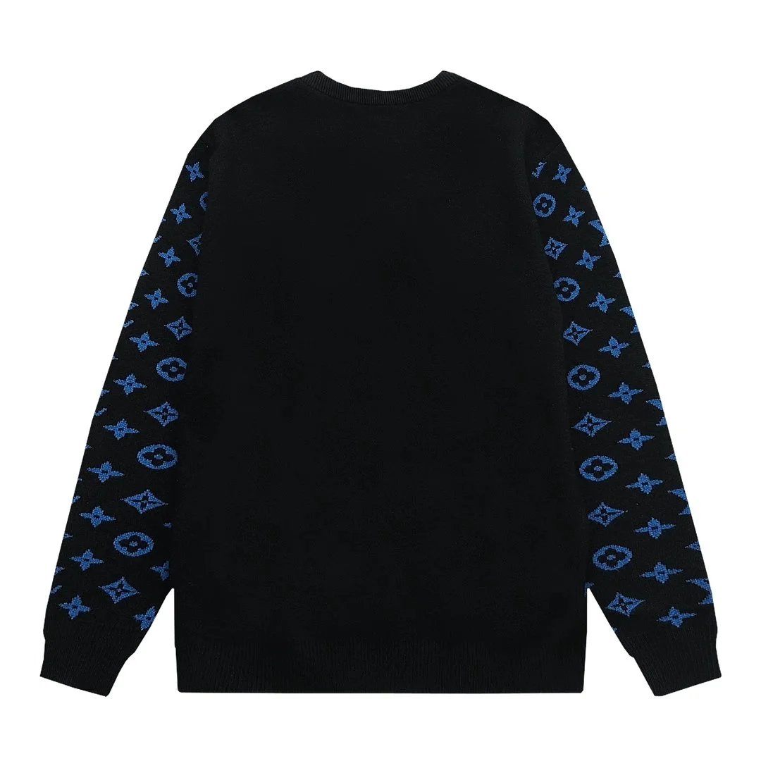 24ss清爽字母针织毛衣 -黑色 24ss清爽字母针织毛衣 -黑色